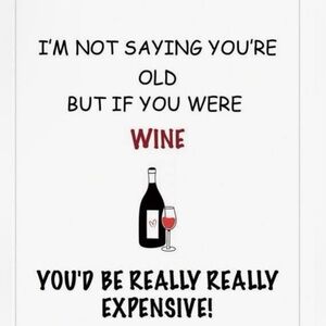 NWOT birthday WINE BOTTLE LABEL